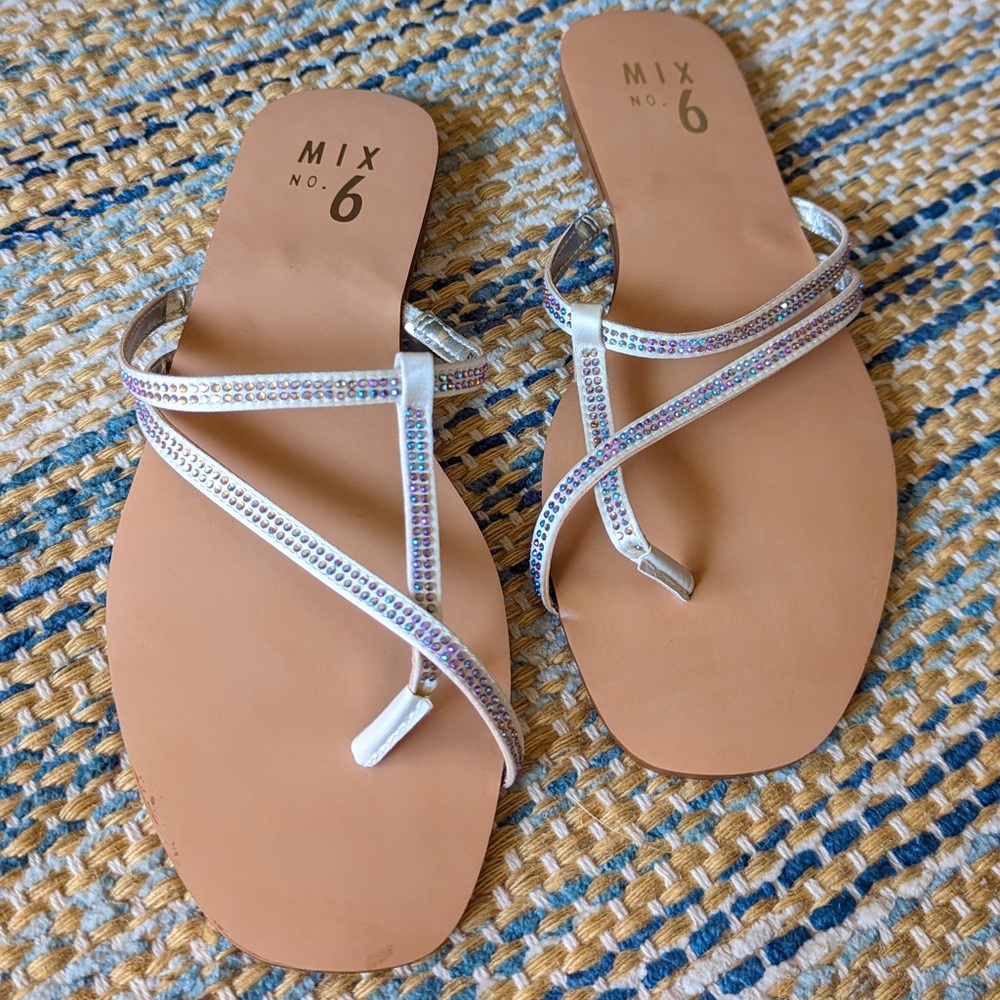 Mix No. 6 rhinestone sandals